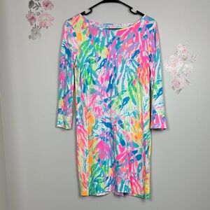 Lilly Pulitzer Multicolor Abstract Long Sleeve Dress - S